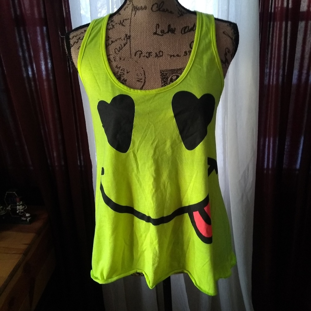 Smiley Face Workout Racerback